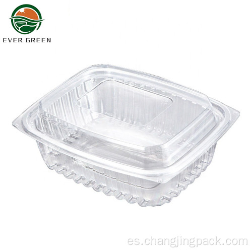 Caja de embalaje de plástico de ensalada fresca de plástico desechable